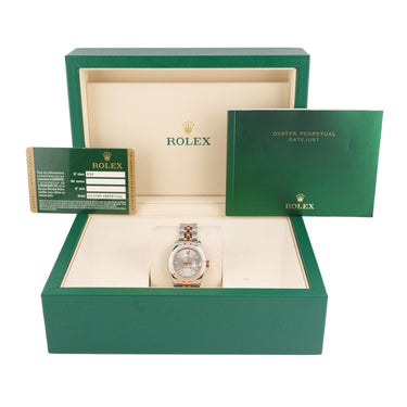 Rolex 179171 Lady-Datejust 26 mm Silver Dial Jubilee Bracelet Box and Papers 2013