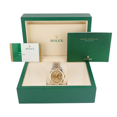 Rolex 116233 Datejust 36 mm Champagne Dial Jubilee Bracelet Box and Papers 2016