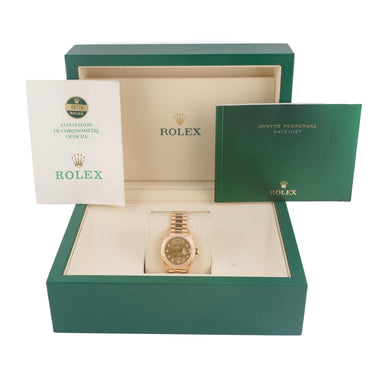 Rolex 69178 Lady-Datejust 26mm Champagne Dial President Bracelet Box Papers 1986