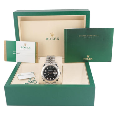 Rolex 126334 Datejust 41mm Black Index Dial Jubilee Bracelet Box and Papers 2017
