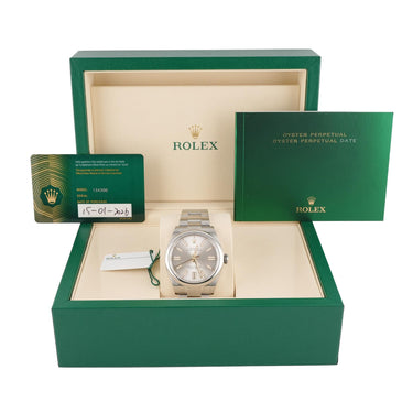 Rolex 134300 Oyster Perpetual 41mm Silver Dial Oyster Bracelet Box & Papers 2026