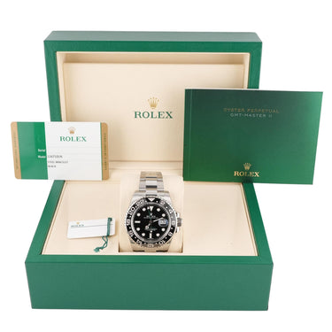 Rolex GMT-Master II 116710LN 40mm Black Dial Oyster Bracelet Box and Papers 2018