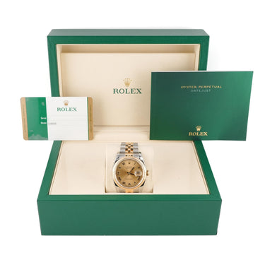 Rolex 116233 Datejust 36 mm Champagne Dial Jubilee Bracelet Box and Papers 2015