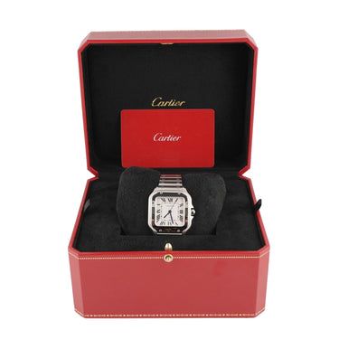 Cartier WSSA0029 Santos De Cartier Silver Dial Box and Papers 2021