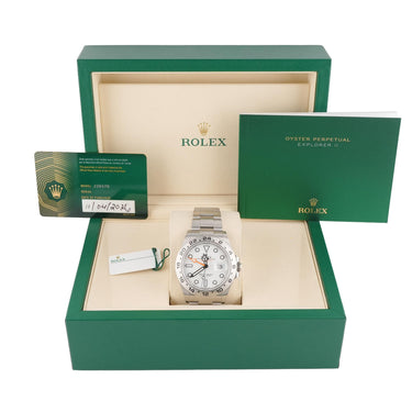 Rolex 226570 Explorer II 42 mm White Dial Oyster Bracelet Box & Papers 2026