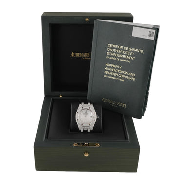 Audemars Piguet Royal Oak Lady Diamond Bezel MOP Diamond Dial Box & Papers 2015