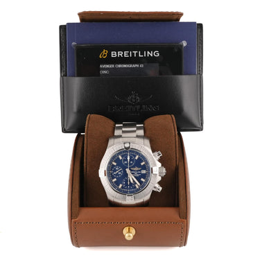 Breitling A13385101C1A1 Avenger Chronograph 43 mm Blue Dial Box and Papers 2020