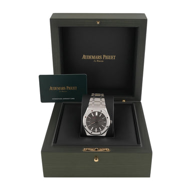 Audemars Piguet Royal Oak 41 mm Grey Dial Stainless Steel Box and Papers 2022