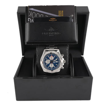 Breitling A1337111/C871 Super Avenger II 48 mm Blue Index Dial Box & Papers 2017