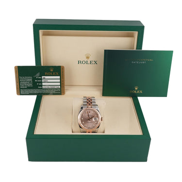 Rolex 116231 Datejust 36 Pink Champagne Dial Jubilee Bracelet Box & Papers 2007