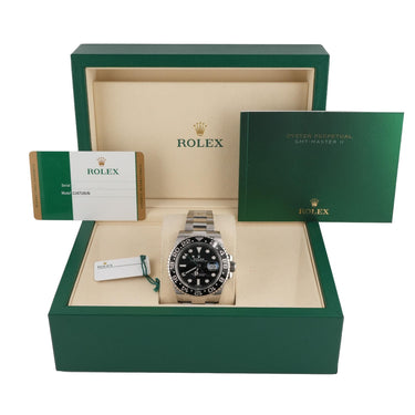 Rolex 116710LN GMT-Master II 40 mm Ceramic Bezel Black Dial Box & Papers 2017