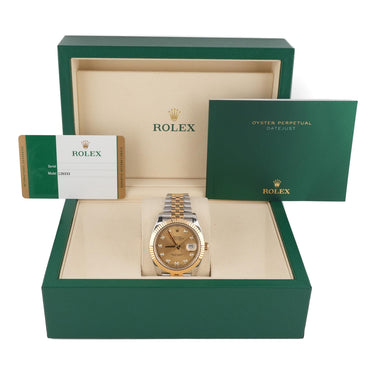 Rolex 126333 Datejust 41 mm Champagne Dial Jubilee Bracelet Box and Papers 2017