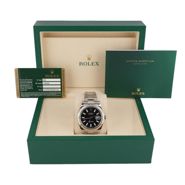 Rolex 116334 Datejust II 41mm Black Index Dial Oyster Bracelet Box & Papers 2010
