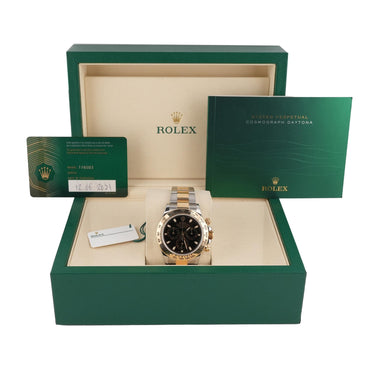 Rolex 116503 Daytona 40mm Two Tone Black Dial Oyster Bracelet Box & Papers 2021