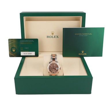 Rolex 278271 Datejust 31 mm Rose Roman Dial Oyster Bracelet Box & Papers 2026