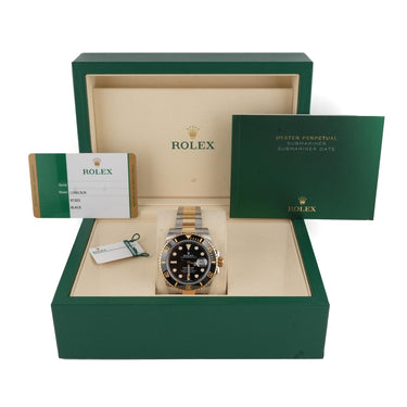 Rolex 116613LN Submariner Date 40mm 18K Yellow Gold Black Dial Box & Papers 2019