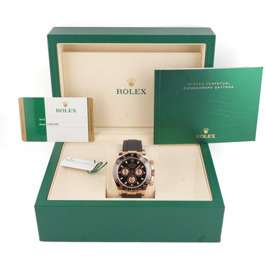Rolex 116515LN Daytona 18K Rose Gold Black Index Dial Box and Papers 2017