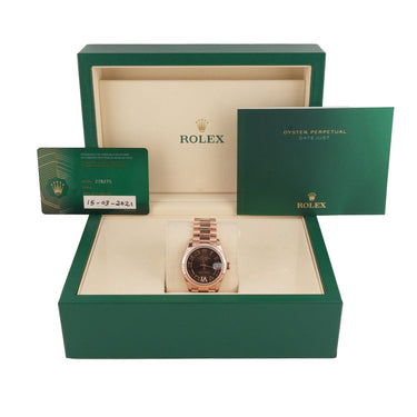 Rolex 278275 Datejust 31 mm Chocolate Dial President Bracelet Box & Papers 2021