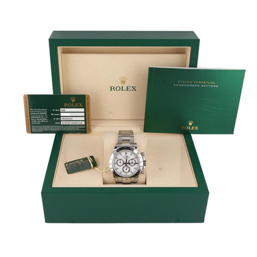 Rolex 116520 Cosmograph Daytona 40mm White Index Dial Oyster Box and Papers 2016