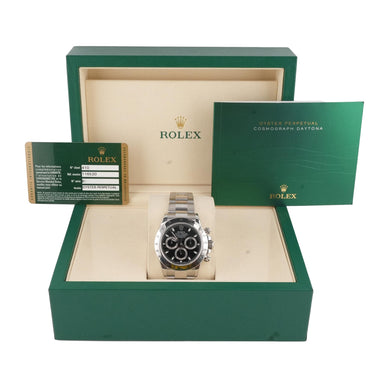 Rolex 116520 Cosmograph Daytona 40mm Black Index Dial Oyster Box and Papers 2010