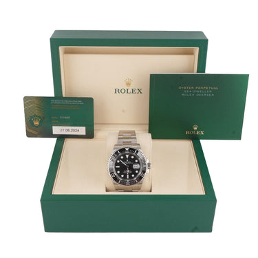 Rolex 126600 Sea-Dweller 43 mm Black Dial Oyster Bracelet Box and Papers 2024