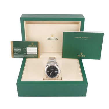Rolex 116334 Datejust II 41 mm Charcoal Dial Oyster Bracelet Box & Papers 2010