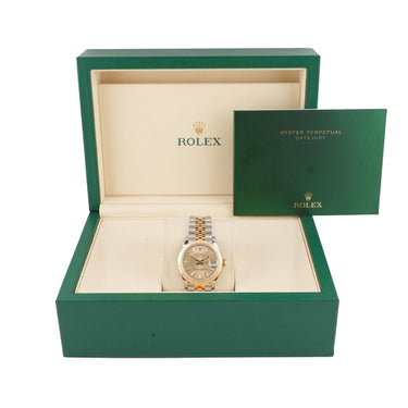 Rolex 278273 Datejust 31 mm Champagne Index Dial Jubilee Bracelet Box 2017