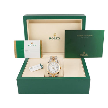 Rolex 126233 Datejust 36mm White Roman Dial Jubilee Bracelet Box & Papers 2019