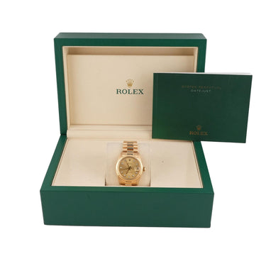 Rolex 6827 Datejust 31 mm Champagne Diamond Dial President Bracelet Box 1981