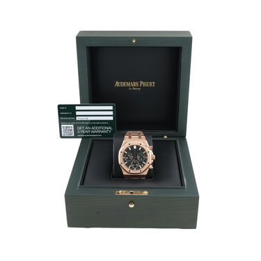 Audemars Piguet Royal Oak Chronograph 18K Rose Gold Green Dial Box & Papers 2024