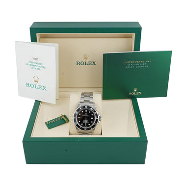 Rolex 16600 Sea-Dweller 40 mm Black Dial Oyster Bracelet Box and Papers 2001