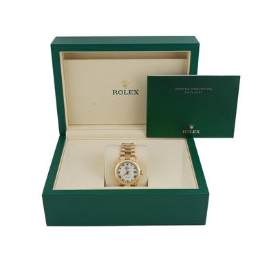 Rolex 68278 Datejust 31 mm White Roman Dial President Bracelet Box 1990