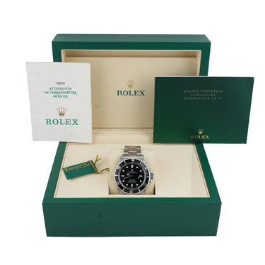 Rolex 16600 Sea-Dweller 40 mm Black Dial Oyster Bracelet Box and Papers 1998