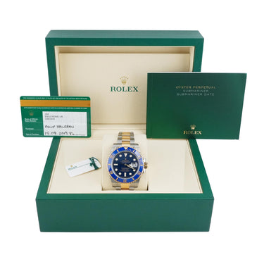 Rolex 116613LB Submariner Date 40 mm Blue Dial Oyster Bracelet Box & Papers 2019