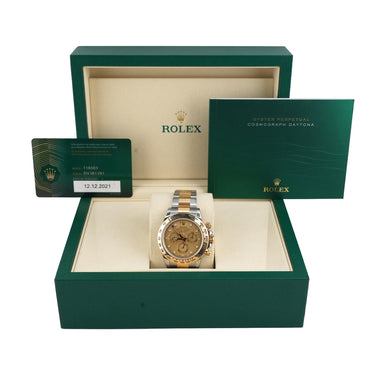 Rolex 116503 Daytona 40mm Champagne index Dial Oyster Bracelet Box & Papers 2021