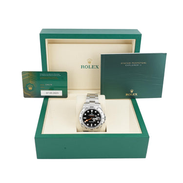 Rolex 226570 Explorer II 42 mm Black Dial Oyster Bracelet Box & Papers 2023