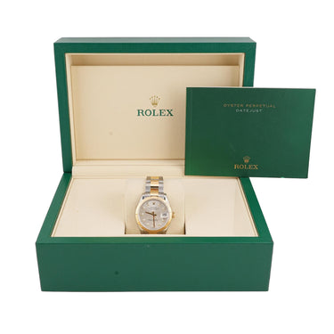 Rolex 278273 Datejust 31 mm Silver Diamond Dial Oyster Bracelet Box 2017