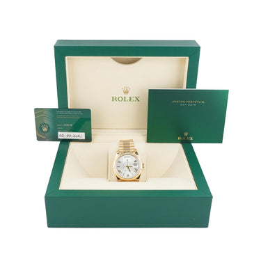 Rolex 228238 Day-Date 40 mm Silver Dial President Bracelet Box and Papers 2021