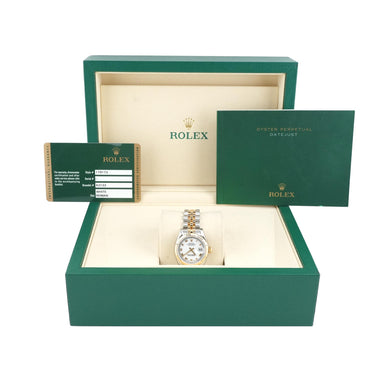 Rolex 179173 Lady-Datejust 26 mm White Dial Jubilee Bracelet Box & Papers 2009