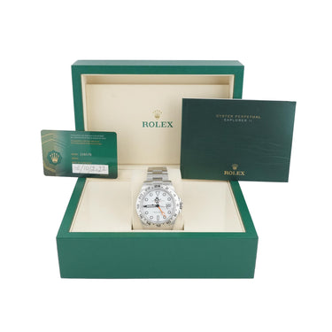 Rolex 226570 Explorer II 42 mm White Dial Oyster Bracelet Box & Papers 2022