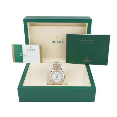 Rolex 116233 Datejust 36mm White Index Dial Jubilee Bracelet Box & Papers 2017