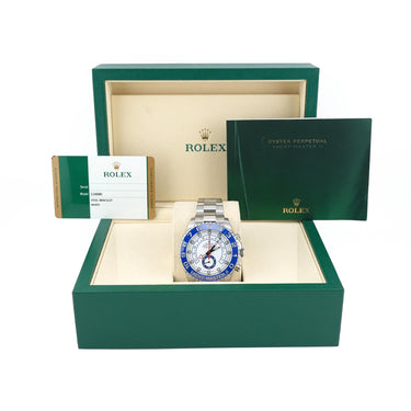 Rolex 116680 Yacht-Master II 44 mm White Dial Ceramic Bezel Box and Papers 2015