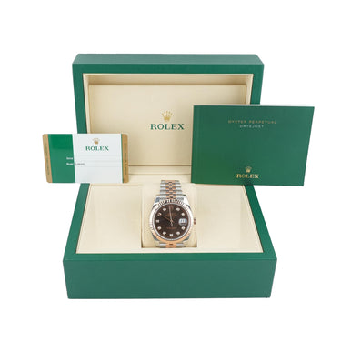 Rolex 126331 Datejust 41 mm Chocolate Dial Jubilee Bracelet Box and Papers 2016