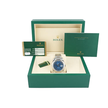 Rolex 116334 Datejust II 41 mm Blue Dial Oyster Bracelet Box & Papers 2012