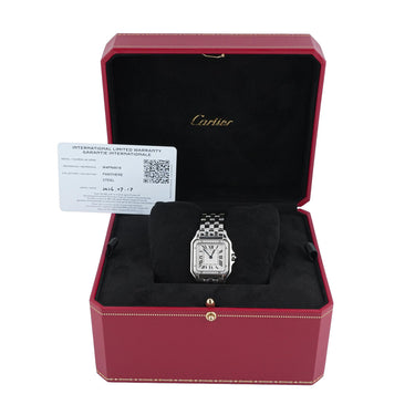 Cartier W4PN0018 Panthere de Cartier Medium Silver Roman Dial Box & Papers 2026
