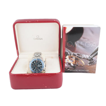 Omega 2599.80 Seamaster Diver 300 M Blue Dial Stainless Steel Bracelet Box 1993