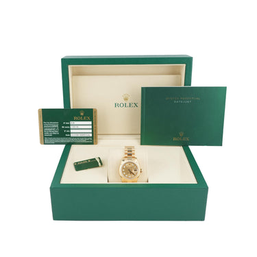 Rolex 179178 Lady-Datejust 26mm Champagne Dial President Box and Papers 2011