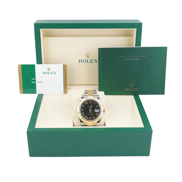 Rolex 116333 Datejust II 41 mm Black Dial Oyster Bracelet Box and Papers 2016