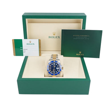 Rolex 116613LB Submariner Date 40 mm Blue Dial Oyster Bracelet Box & Papers 2018