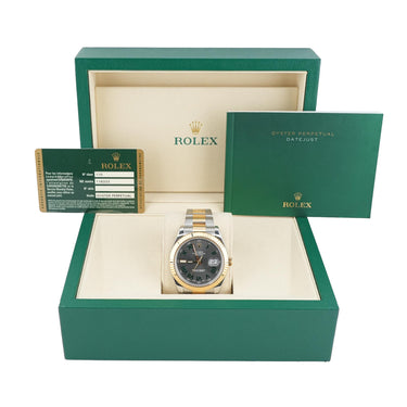 Rolex 116333 Datejust II 41mm Wimbledon Dial Oyster Bracelet Box and Papers 2013